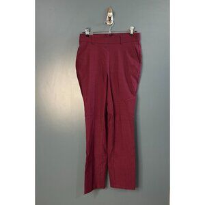 NEW Rafaella Windsor Wine Stretch Pants Size 4 Slim Fit Flat Front Mid-Rise New